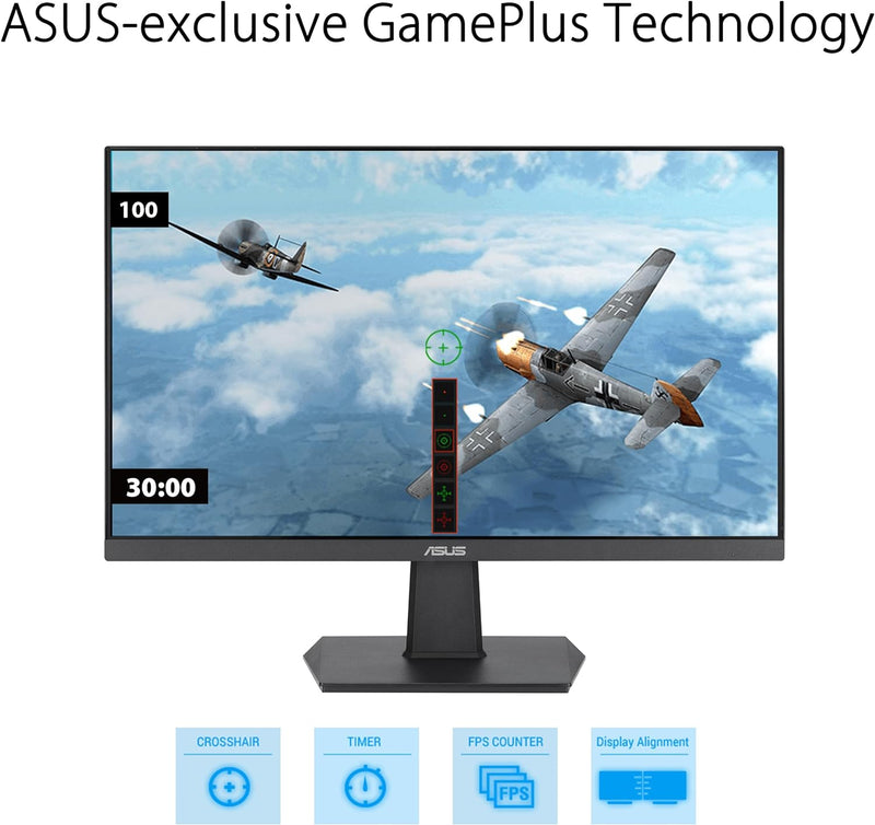 ASUS 27 Inch Monitor - 1080P, IPS, Full HD, Frameless, 100Hz, 1ms, Adaptive-Sync, for Working and Gaming, Low Blue Light, Flicker Free, HDMI, VESA Mountable