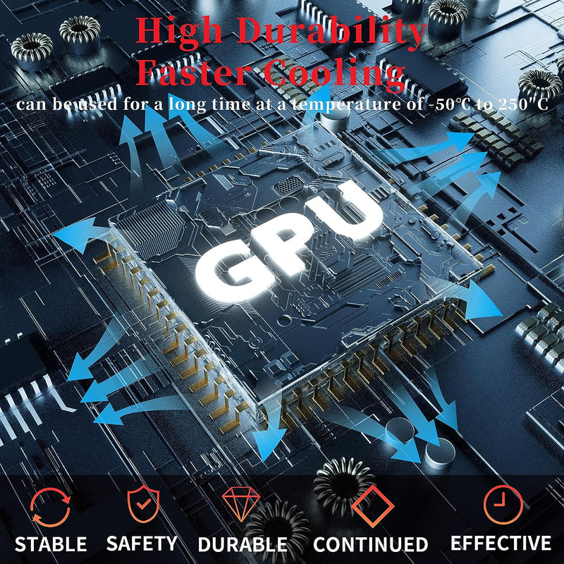 MoneyQiu HY-510-100g Thermal Conductivity: >1.93W/m-k CPU Thermal heatsink Paste Silicone Grease Compound Non-Conductive for pc CPU gpu PS4 100 Gram