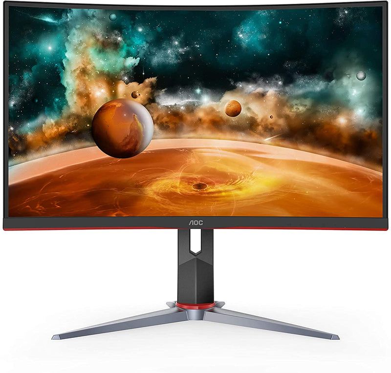 AOC CQ27G2 27" Super Curved Frameless Gaming Monitor QHD 2K, 1500R Curved VA, 1ms, 144Hz, FreeSync