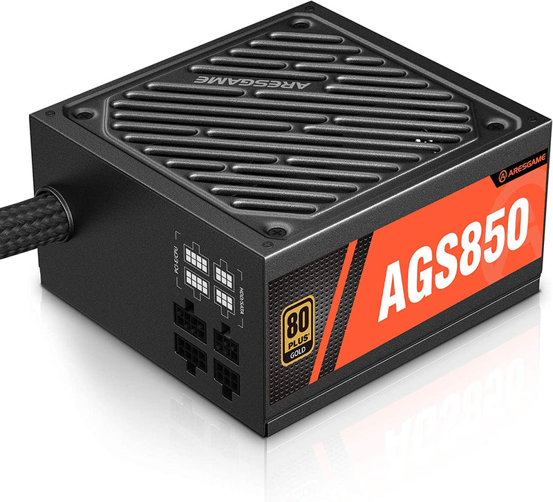 ARESGAME 850W Power Supply Semi Modular 80+ Gold PSU